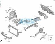 Усилитель балка бампера переднего новая оригинал Kia Sorento 2020-